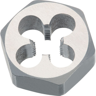 VO-27140 Плашка шестигранная M7, HSS, DIN 382, 6g, 22x9 мм VOLKEL